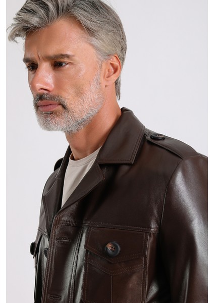 Eduardo Erkek Deri Mont modelleri