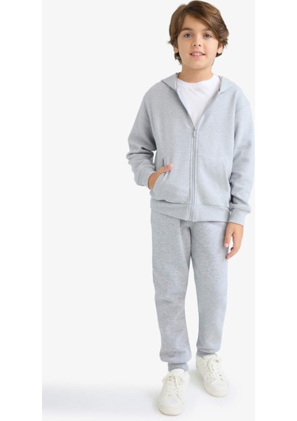 Erkek Çocuk Kapüşonlu Okul Fermuarlı Sweatshirt T7468A625AU