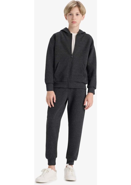 Erkek Çocuk Kapüşonlu Okul Fermuarlı Sweatshirt E9397A825AU