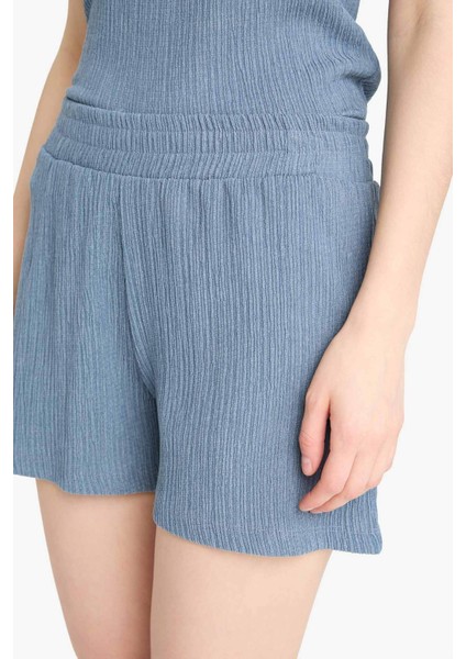 Regular Fit 2'li Takım Bürümcük Atlet Şort F1487AX25SM