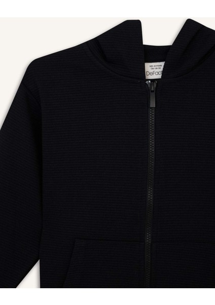 Erkek Çocuk Kapüşonlu Okul Fermuarlı Sweatshirt T7468A625AU