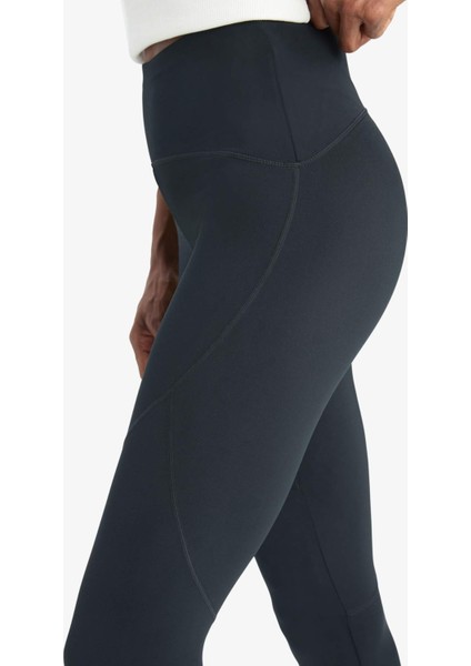 Siyah Toparlayıcı Yüksek Bel Şekillendirici Esnek Sporcu Tayt Z0817AZ25AU