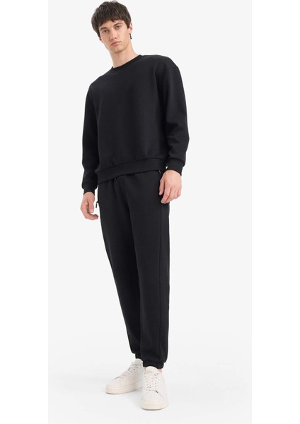 Slim Fit Dar Kesim Fermuar Cepli Pike Eşofman Altı D5258AX25AU