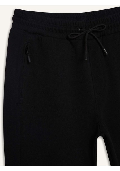 Slim Fit Dar Kesim Fermuar Cepli Pike Eşofman Altı D5258AX25AU
