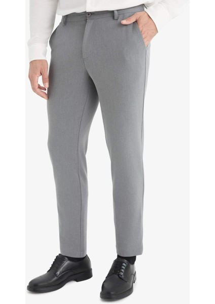 Tailored Fit Düz Paça Her Yöne Esneyen Yumuşak Tuşe Cepli Pantolon C7508AX25AU