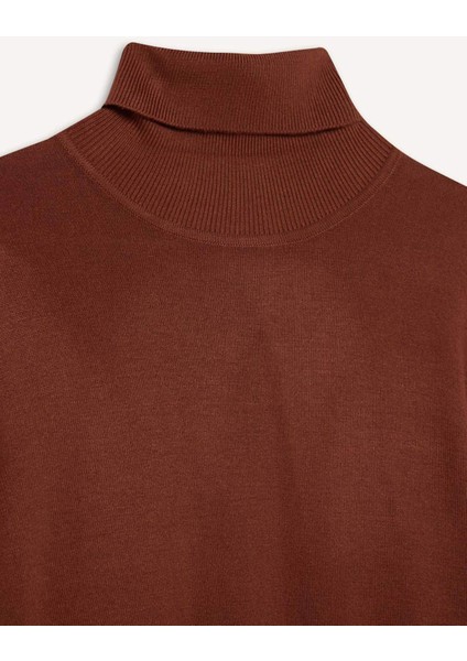 Regular Fit Balıkçı Yaka Yarım Kol Basic Düz Triko Kazak U8280AZ25AU