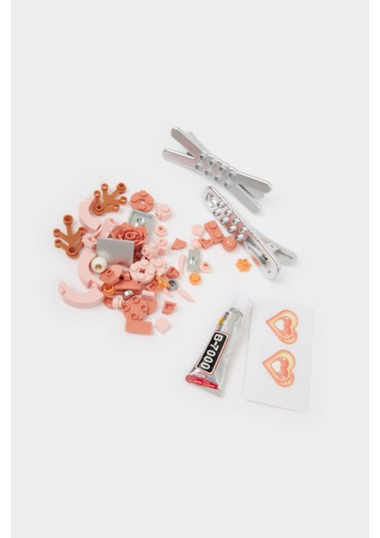 Kız Çocuk 2'li Çiçekli Saç Tokası F1682A8NS