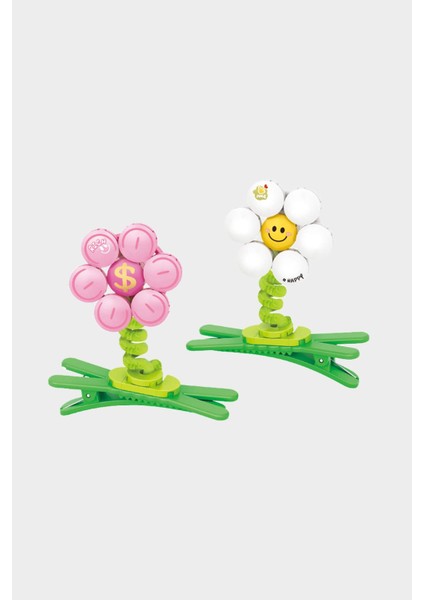 Kız Çocuk 2'li Çiçekli Saç Tokası F1685A8NS