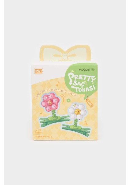 Kız Çocuk 2'li Çiçekli Saç Tokası F1685A8NS