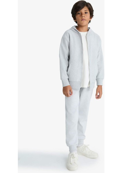 Erkek Çocuk Beli Paçası Lastikli Cepli Jogger Okul Eşofman Altı C7635A825WN