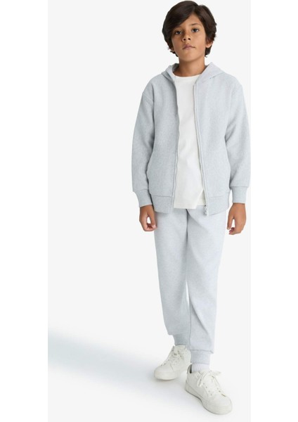 Erkek Çocuk Beli Paçası Lastikli Cepli Jogger Okul Eşofman Altı C7635A825WN