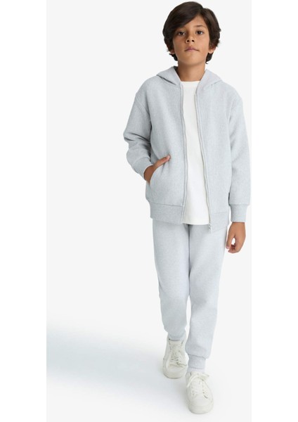 Erkek Çocuk Beli Paçası Lastikli Cepli Jogger Okul Eşofman Altı C7635A825WN