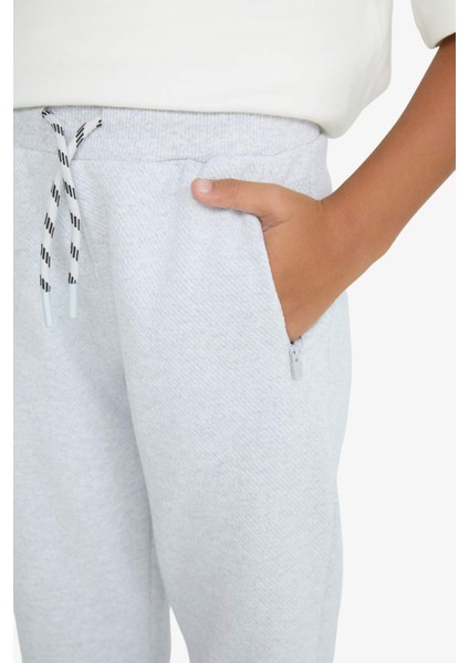 Erkek Çocuk Beli Paçası Lastikli Cepli Jogger Okul Eşofman Altı C7635A825WN