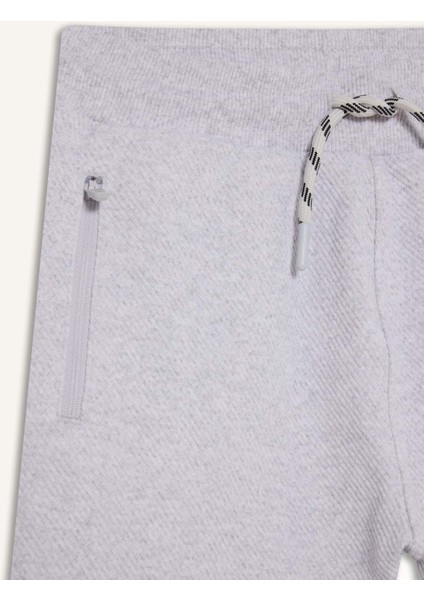 Erkek Çocuk Beli Paçası Lastikli Cepli Jogger Okul Eşofman Altı C7635A825WN