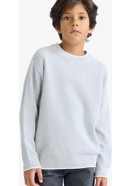 Erkek Çocuk Bisiklet Yaka Triko Kazak F2065A825AU