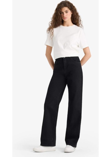 90's Wide Leg Yüksek Bel Uzun Jean Pantolon E9125AX25AU