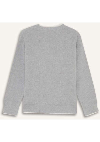 Erkek Çocuk Bisiklet Yaka Triko Kazak F2065A825AU