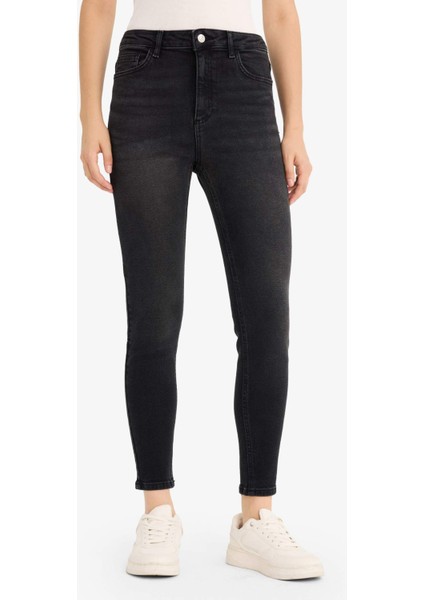 Skinny Fit Yüksek Bel Bilek Boy Jean Pantolon E9820AX25AU