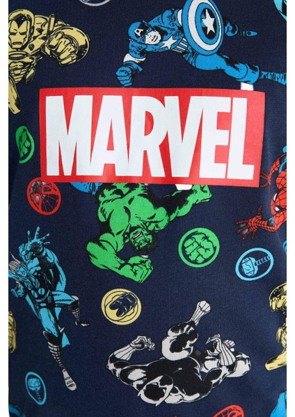Erkek Çocuk Marvel Comics Pijama Takımı Uzun Kollu Üst Uzun Alt F1898A825AU