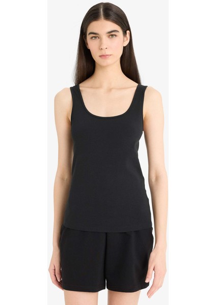 Regular Fit Pamuklu Atlet-Fall in Love R9041AZ25AU