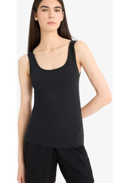 Regular Fit Pamuklu Atlet-Fall in Love R9041AZ25AU