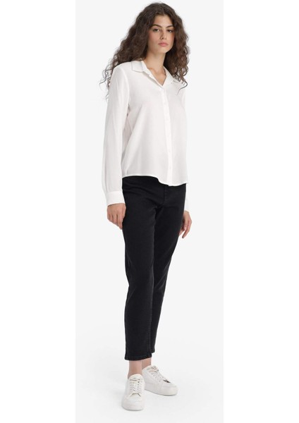 Comfort Mom Yüksek Bel Bilek Boy Jean Pantolon E9162AX25AU