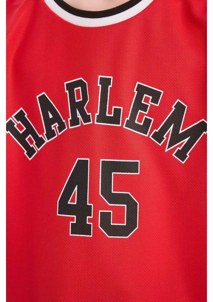 Erkek Çocuk Bisiklet Yaka Baskılı Atlet F0691A825HS