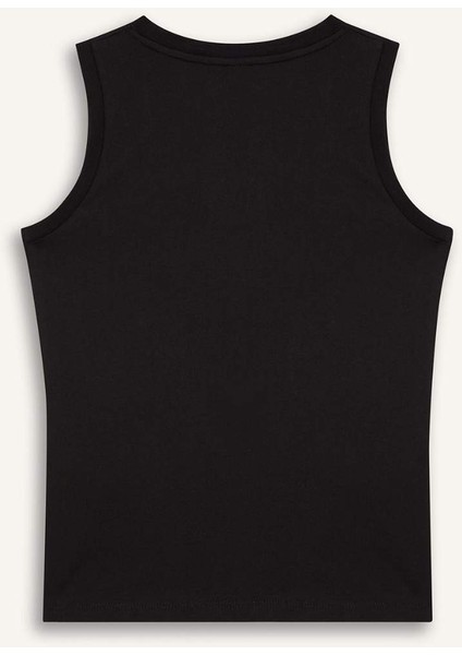 Erkek Çocuk Bisiklet Yaka Baskılı Atlet F0690A825HS