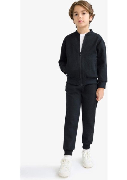 Erkek Çocuk Beli Paçası Lastikli Cepli Jogger Okul Eşofman Altı C7635A825WN