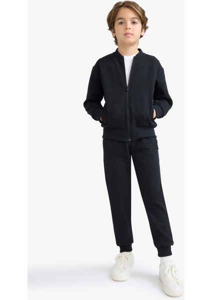 Erkek Çocuk Beli Paçası Lastikli Cepli Jogger Okul Eşofman Altı C7635A825WN