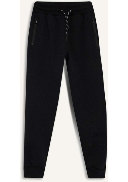 Erkek Çocuk Beli Paçası Lastikli Cepli Jogger Okul Eşofman Altı C7635A825WN