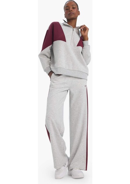 Fit NBA Boston Celtics Oversize Geniş Kalıp Yarım Fermuarlı Skuba Dalgıç Kumaş Sporcu Sweatshirt E8935AX25AU