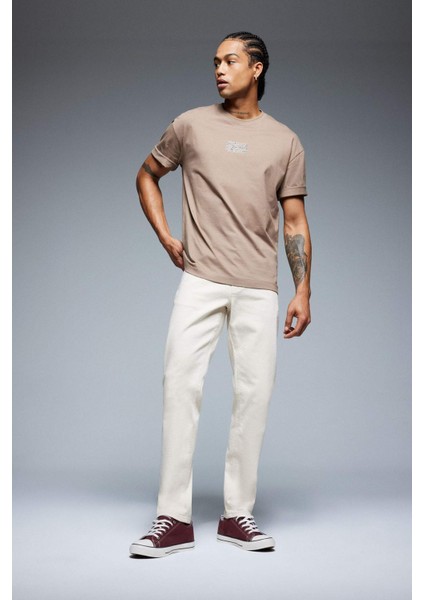 Slim Tapered Fit Dar Kalıp Normal Bel Daralan Paça Jean Pantolon C9743AX25SP