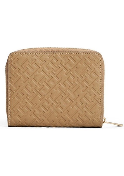 Th Icon Orta Boy Fermuarlı Monogram Kapaklı Kadın Beyaz Cüzdan AW0AW17743RBC fiyatları