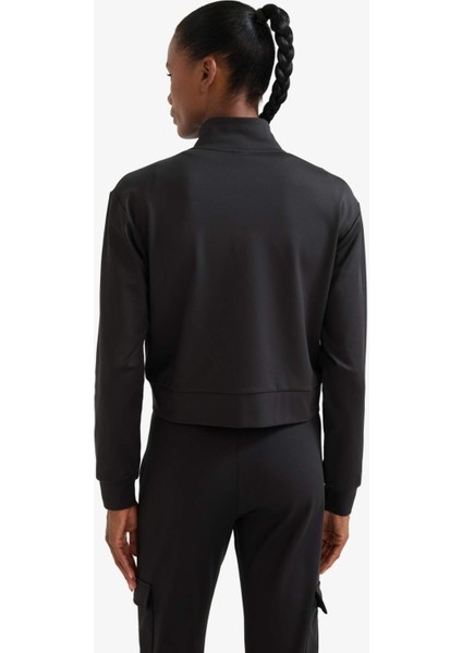 Fit Standart Fit Dik Yaka Esnek Kumaş İçi Yumuşak Tüylü Fermuarlı Sweatshirt E8981AX25AU