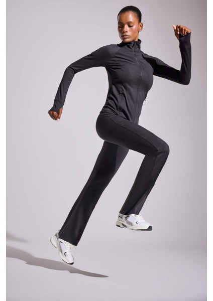 Fit Flare Fit Toparlayıcı Yüksek Bel İspanyol Paça Soft Touch Sporcu Pantolon B3988AX25AU