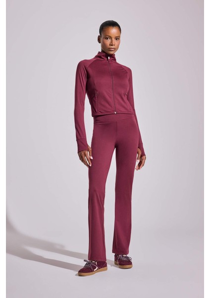 Fit Flare Fit Toparlayıcı Yüksek Bel İspanyol Paça Soft Touch Sporcu Pantolon B3988AX25AU