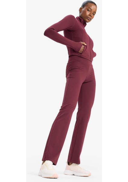 Fit Flare Fit Toparlayıcı Yüksek Bel İspanyol Paça Soft Touch Sporcu Pantolon B3988AX25AU