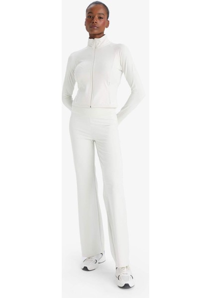 Fit Wide Leg Geniş Paça Toparlayıcı Yüksek Bel Soft Touch Sporcu Pantolon E9556AX25AU