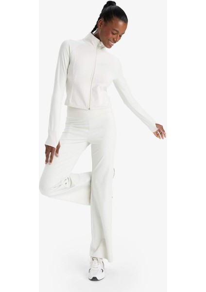 Fit Wide Leg Geniş Paça Toparlayıcı Yüksek Bel Soft Touch Sporcu Pantolon E9556AX25AU