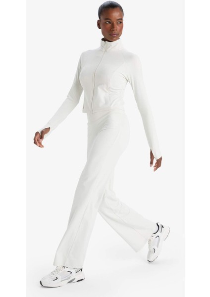 Fit Wide Leg Geniş Paça Toparlayıcı Yüksek Bel Soft Touch Sporcu Pantolon E9556AX25AU