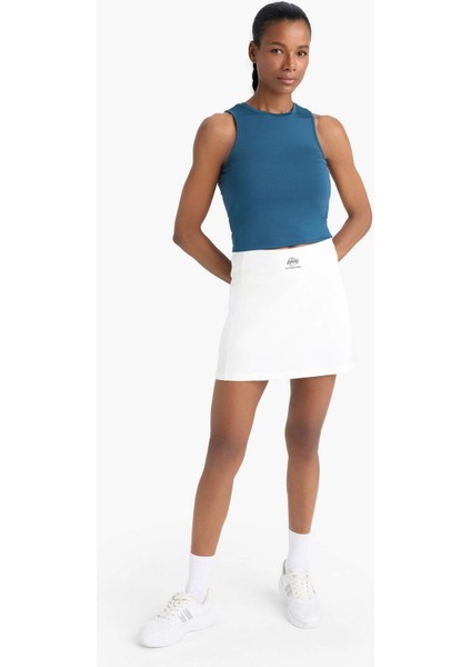 Fit NBA Los Angeles Lakers İçi Taytlı Mini Etek E2785AX25SM