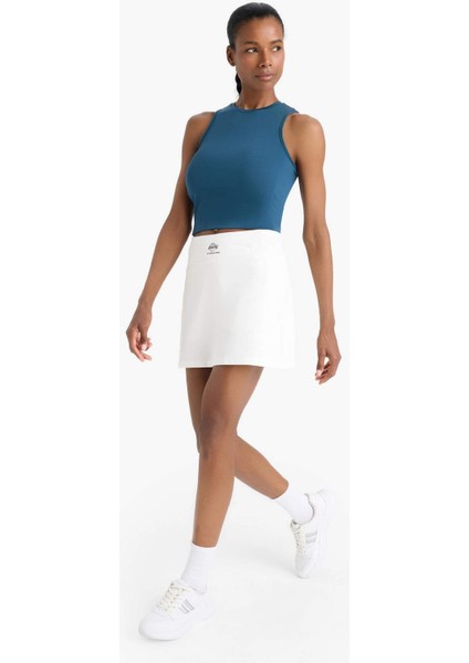 Fit NBA Los Angeles Lakers İçi Taytlı Mini Etek E2785AX25SM