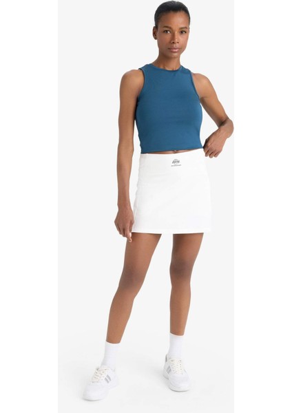 Fit NBA Los Angeles Lakers İçi Taytlı Mini Etek E2785AX25SM