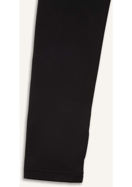 Fit Slim Fit Dar Kesim Fermuarlı Dik Yaka İçi Yumuşak Tüylü Esnek Kumaş Uzun Kollu Tişört