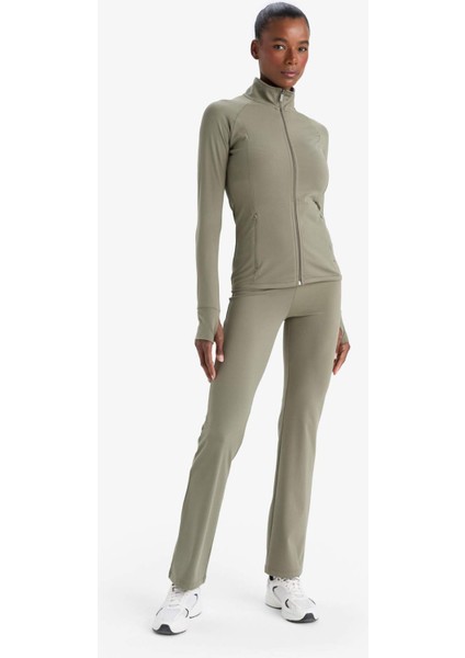 Fit Flare Fit Toparlayıcı Yüksek Bel İspanyol Paça Soft Touch Sporcu Pantolon B3988AX25AU