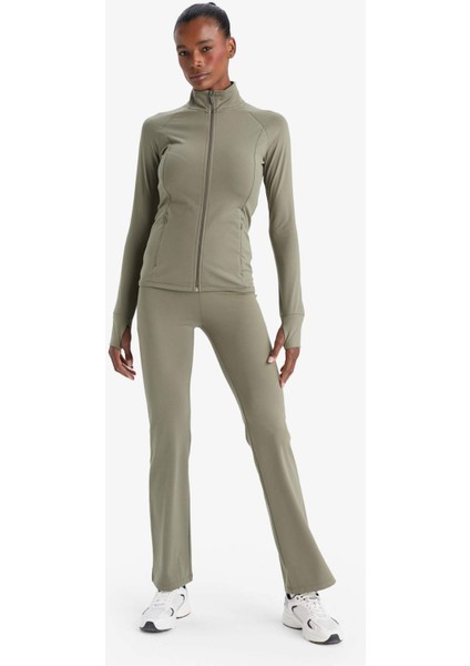 Fit Flare Fit Toparlayıcı Yüksek Bel İspanyol Paça Soft Touch Sporcu Pantolon B3988AX25AU