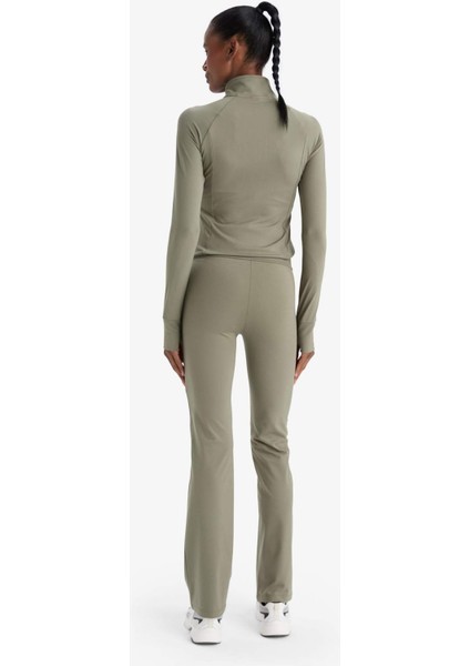 Fit Flare Fit Toparlayıcı Yüksek Bel İspanyol Paça Soft Touch Sporcu Pantolon B3988AX25AU