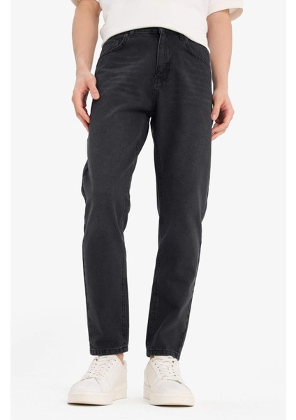 %100 Pamuk 90's Slim Fit Dar Kalıp Yüksek Bel Dar Paça Jean Pantolon D6612AX25SP