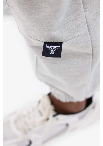 Fit NBA Chicago Bulls Jogger Çift Cepli Jogger Paça Standart Boy Eşofman Altı B9998AX25SM